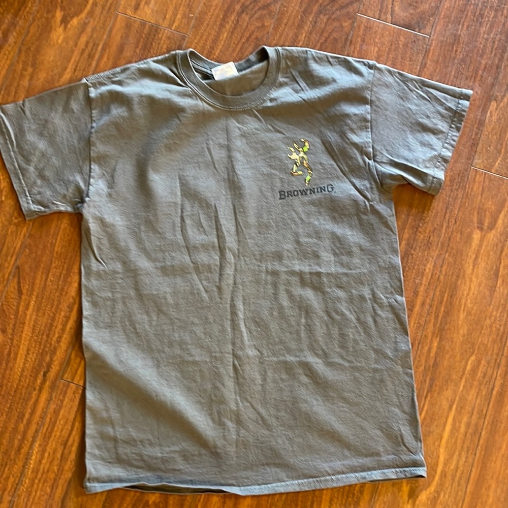 Browning medium grey tee